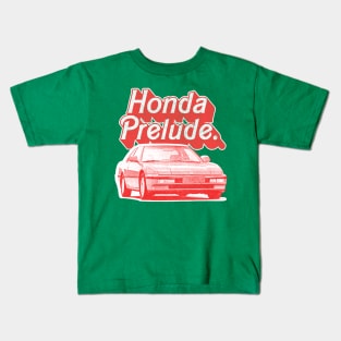 Honda Prelude (Red) /// Original Retro Design Kids T-Shirt